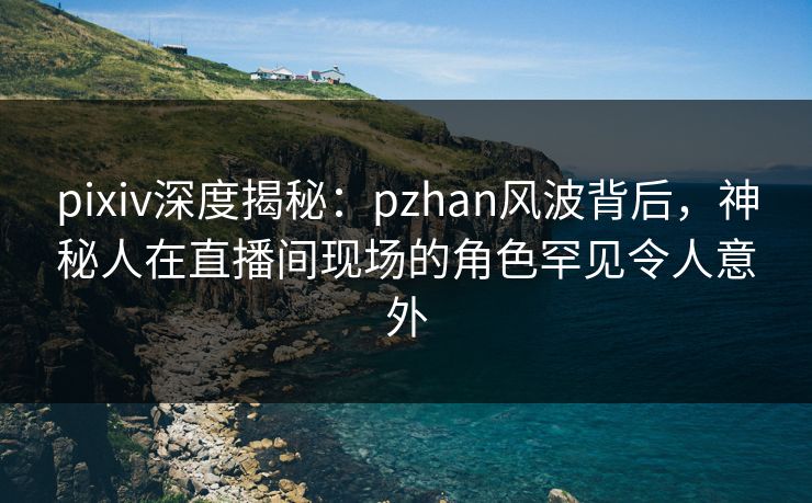 pixiv深度揭秘：pzhan风波背后，神秘人在直播间现场的角色罕见令人意外