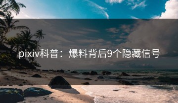pixiv科普：爆料背后9个隐藏信号