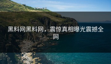 黑料网黑料网，震惊真相曝光震撼全网