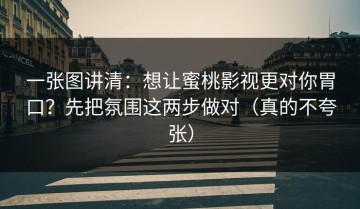 一张图讲清：想让蜜桃影视更对你胃口？先把氛围这两步做对（真的不夸张）